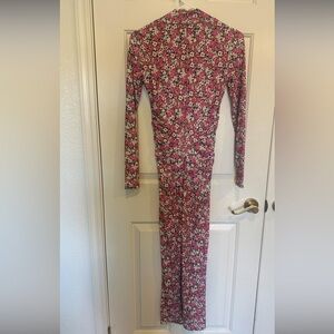 Zara Floral Pink and White Dress